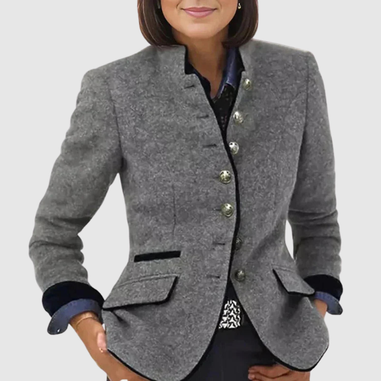 Silvie – Tweed blazer s klasickými detaily