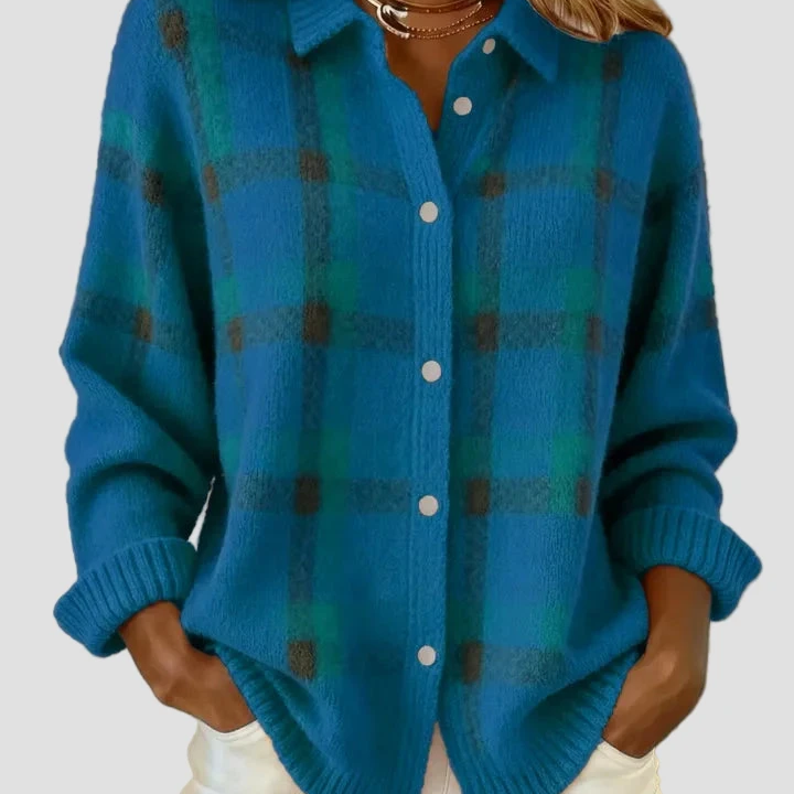 Anny | Elegantní kostkovaný svetr