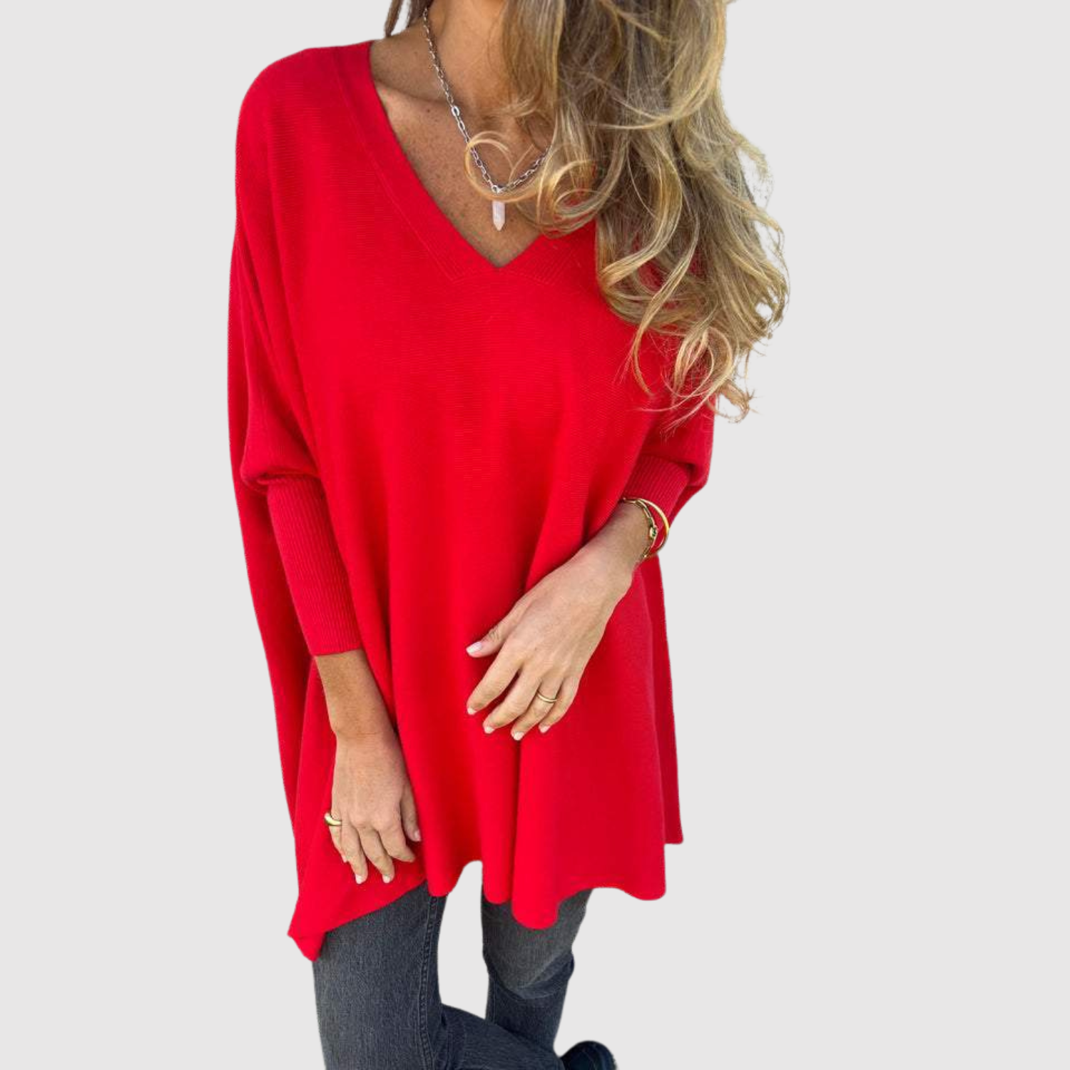 Nora – Elegantní svetr s V-výstřihem
