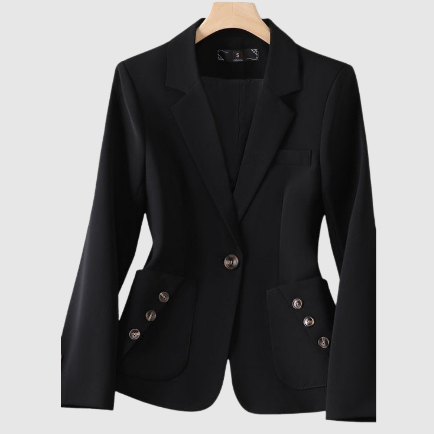 Silvie – Klasický blazer s detaily z knoflíků