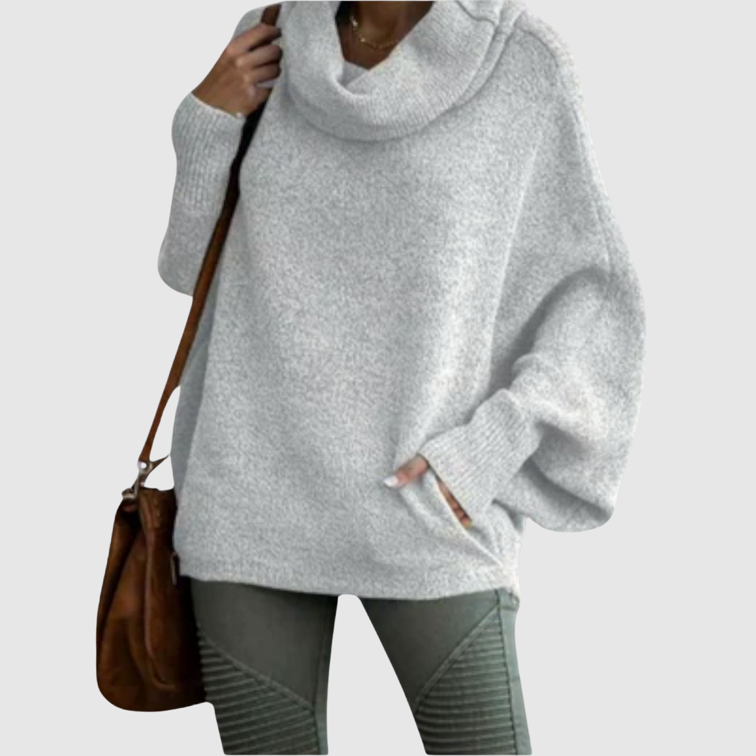 Nora – Hygge pletenina s volným límcem