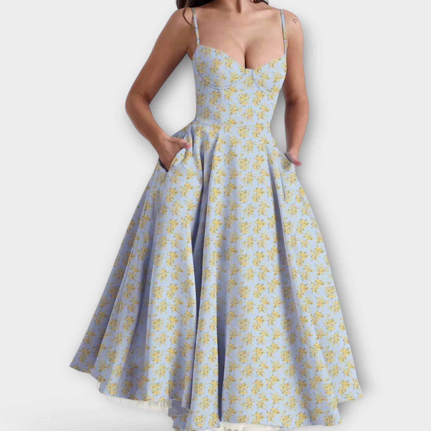 Mélie – Lehká letní šaty s detailem korzetu