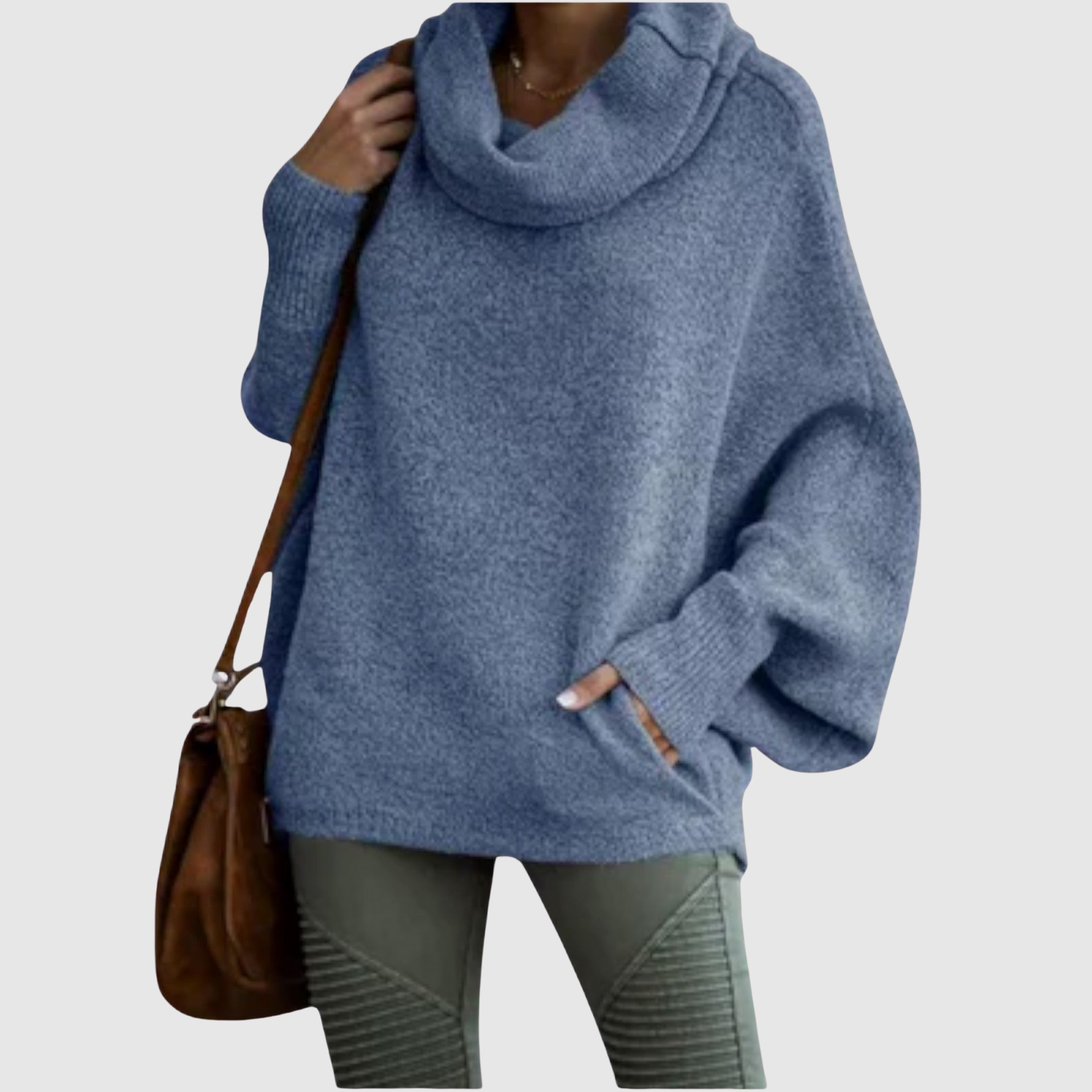 Nora – Hygge pletenina s volným límcem