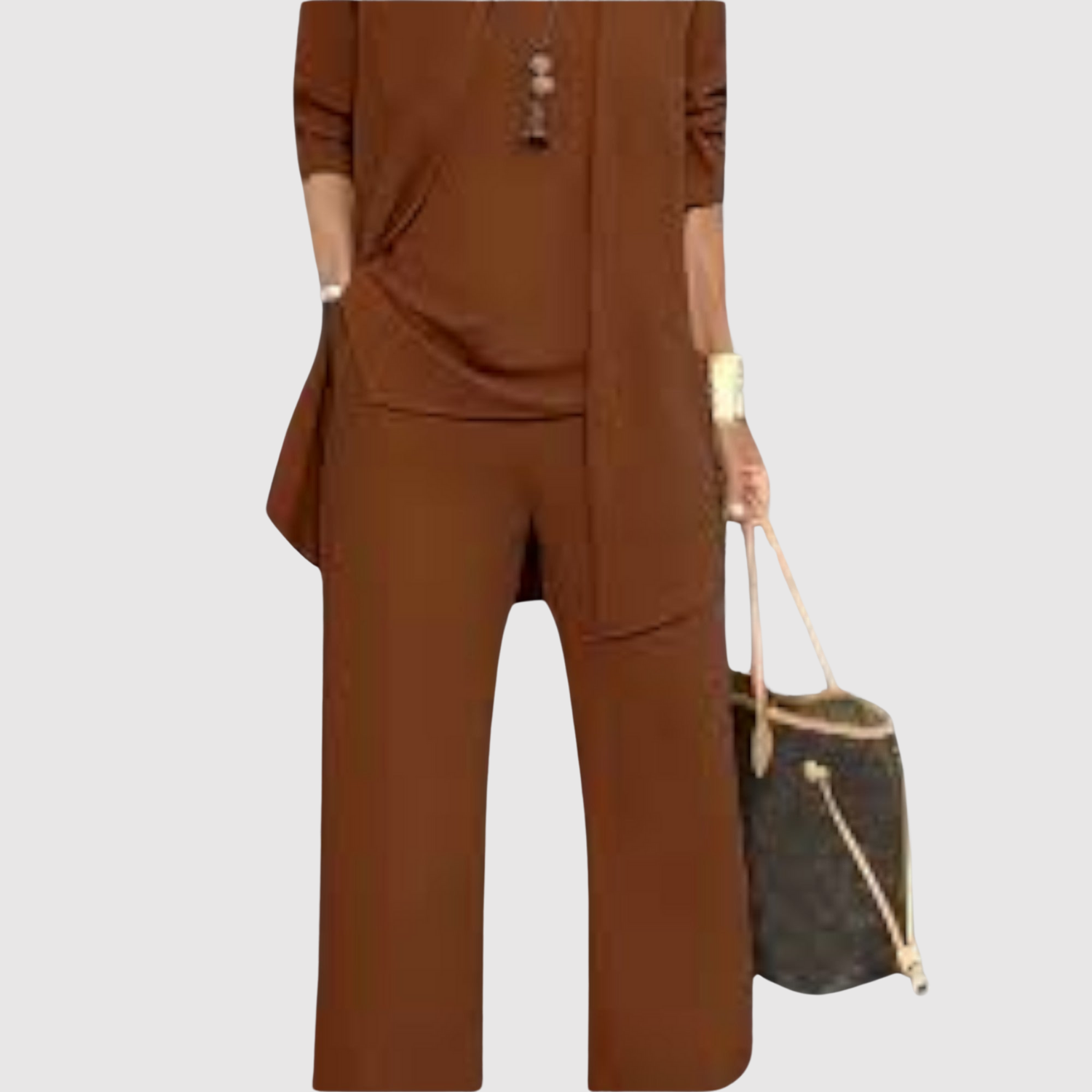 Natálie – Sada s krátkým rukávem a rovnými kalhotami