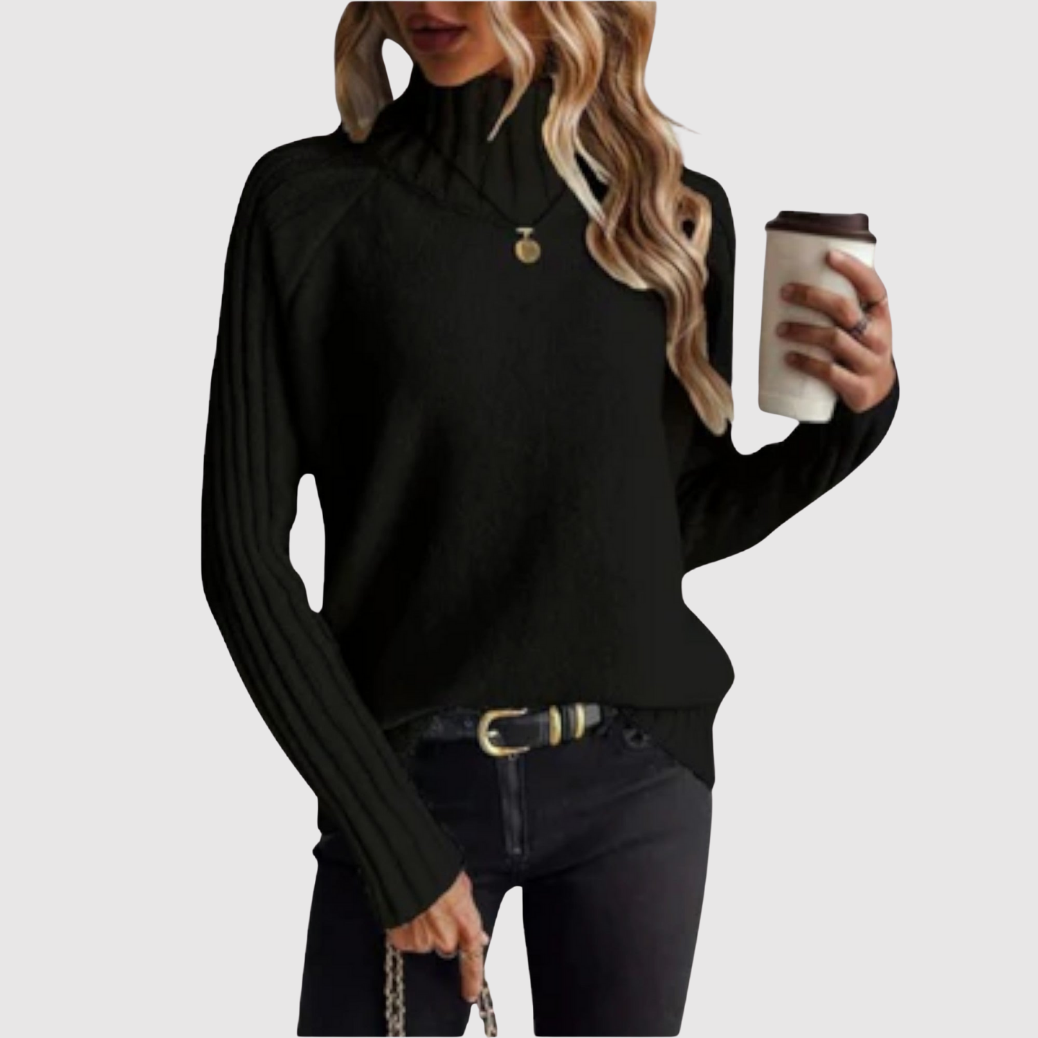 Nora – Klasický svetr s vysokým límcem