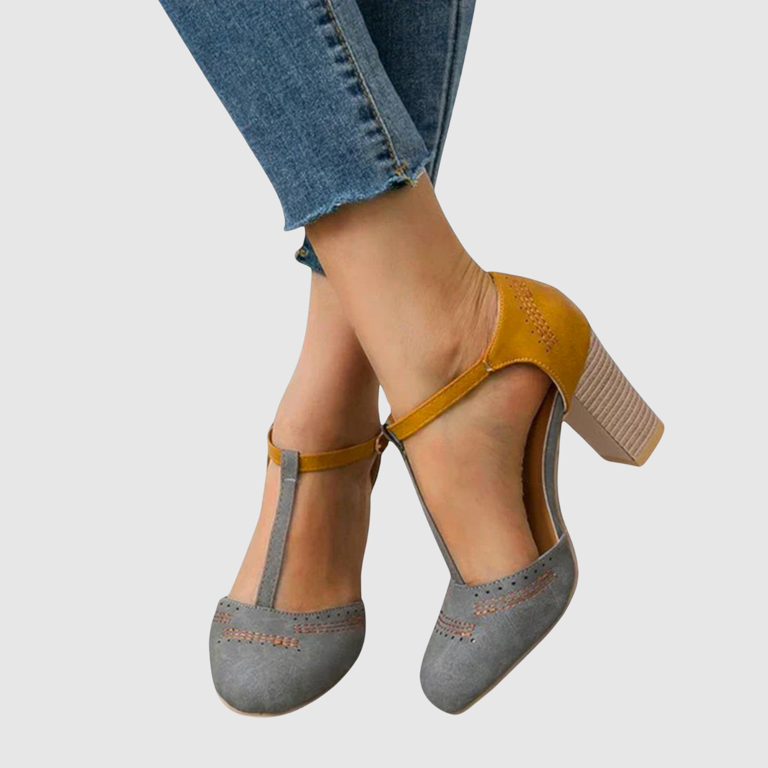 Teodora - Klasické podpatky s páskem