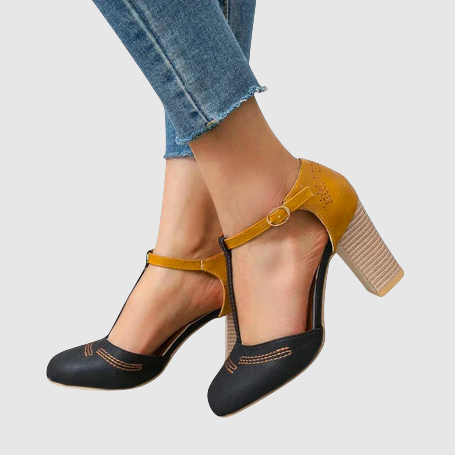 Teodora - Klasické podpatky s páskem