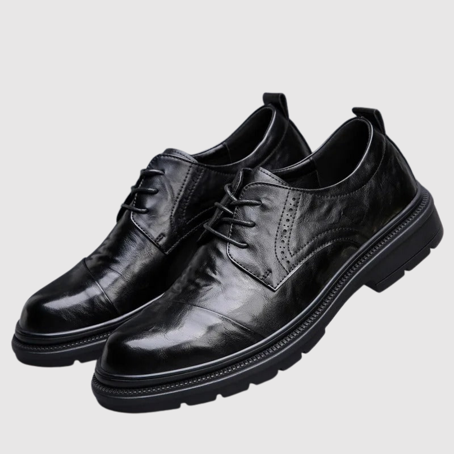 Viktor – Moderní pánské kožené boty s pevnou podešví