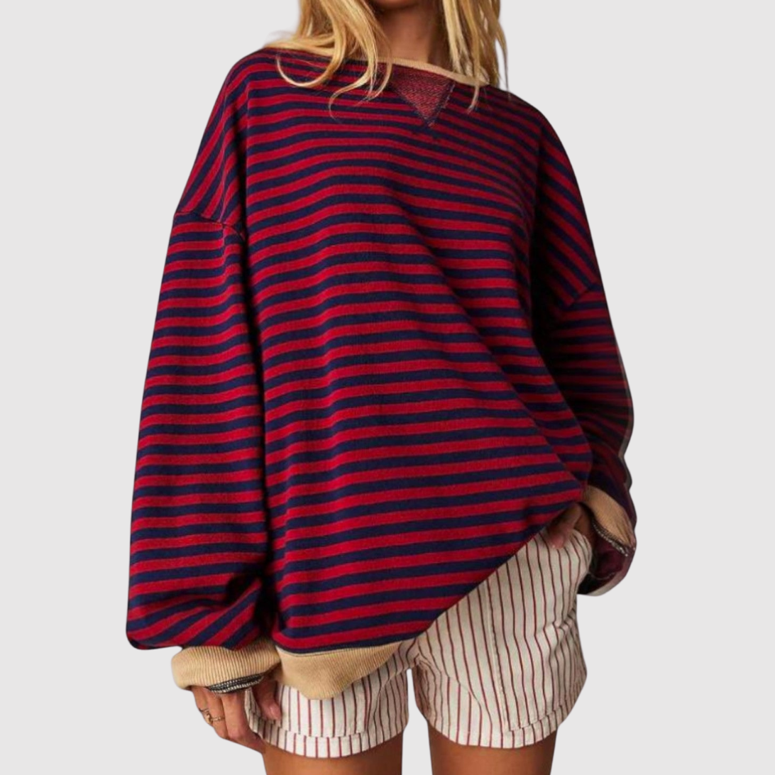 Nora – Svetřík s pruhy v kontrastních barvách