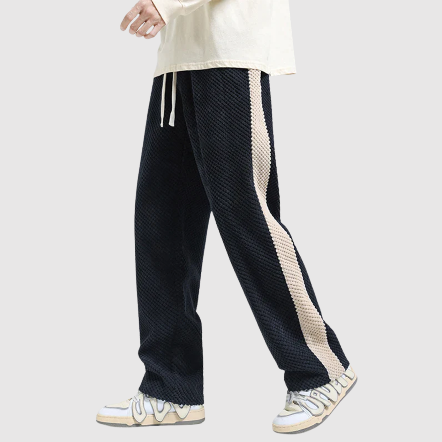 Leo – Volné pánské kalhoty se sportovními pruhy