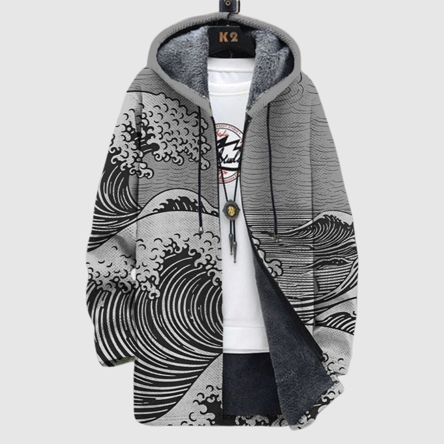 Saša – Mikina s vlnitým motivem v japonském stylu