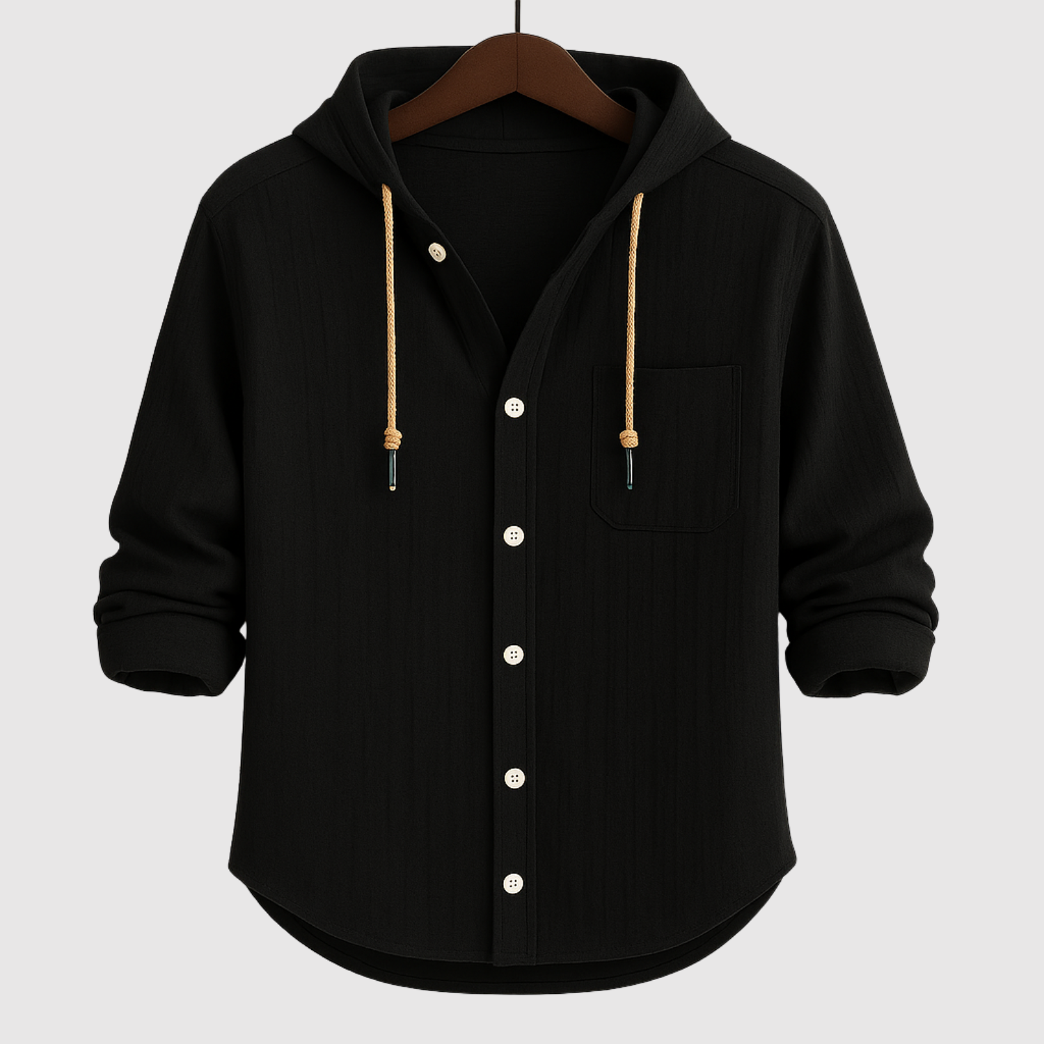 Adrian - Casual pánská košile s kapucí