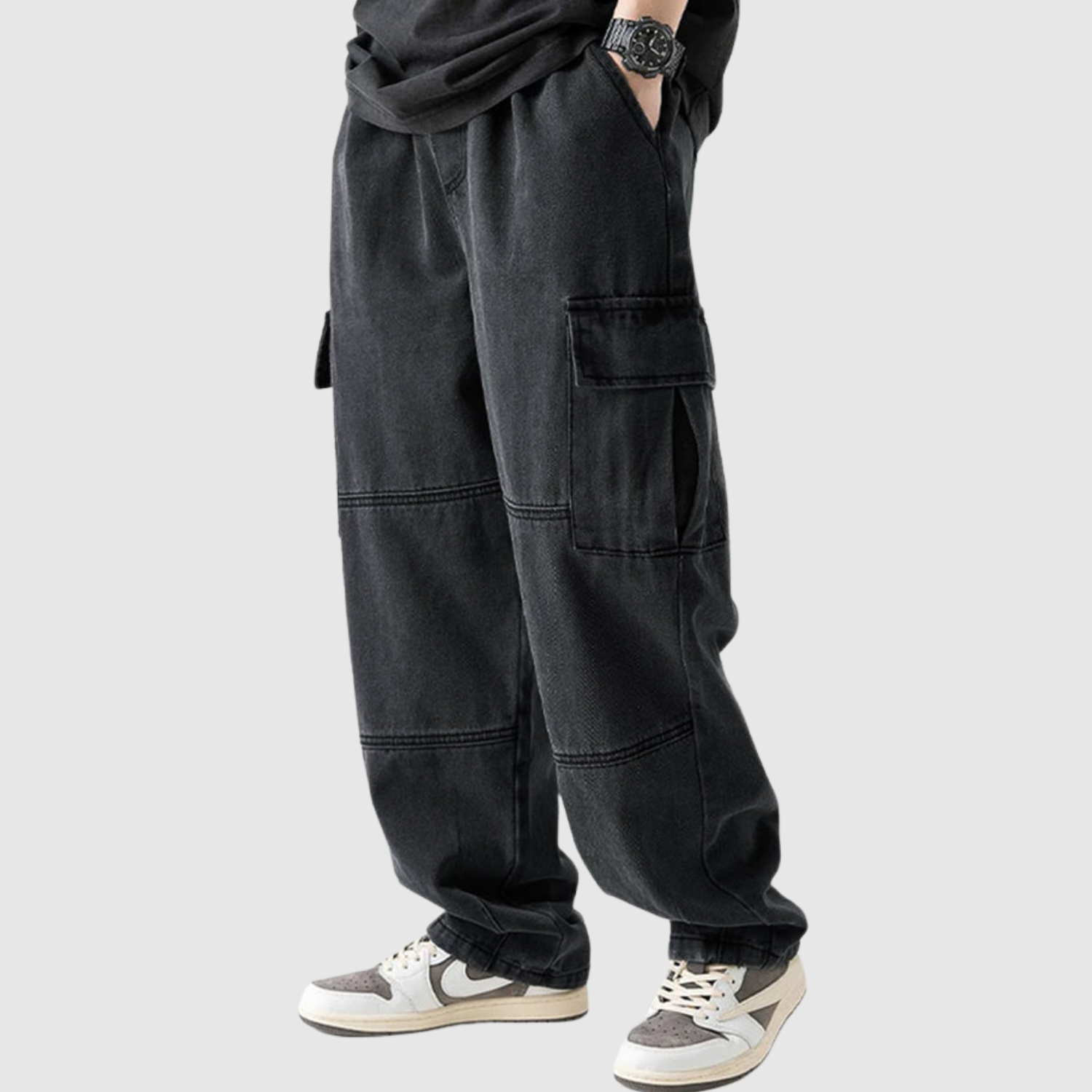 Bruno – Volné cargo džíny s elastickým pasem