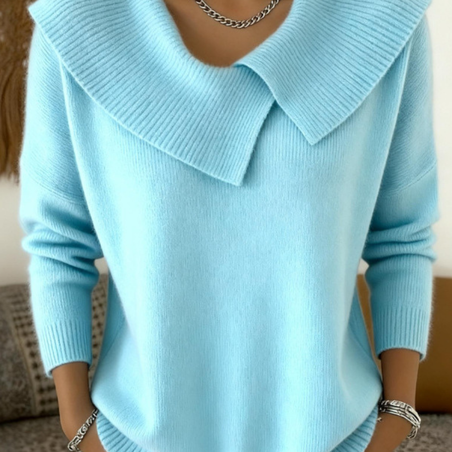 Lucia - Teplý svetr s měkkým límcem