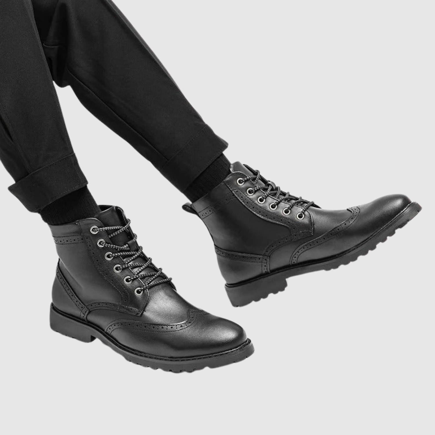 Viktor – Klasické kožené boty s šněrováním