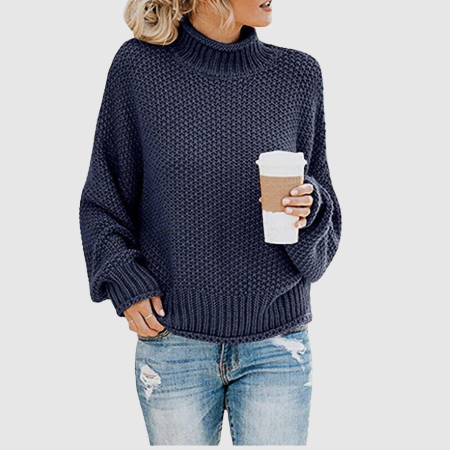 Nora – Svetr s vysokým límcem