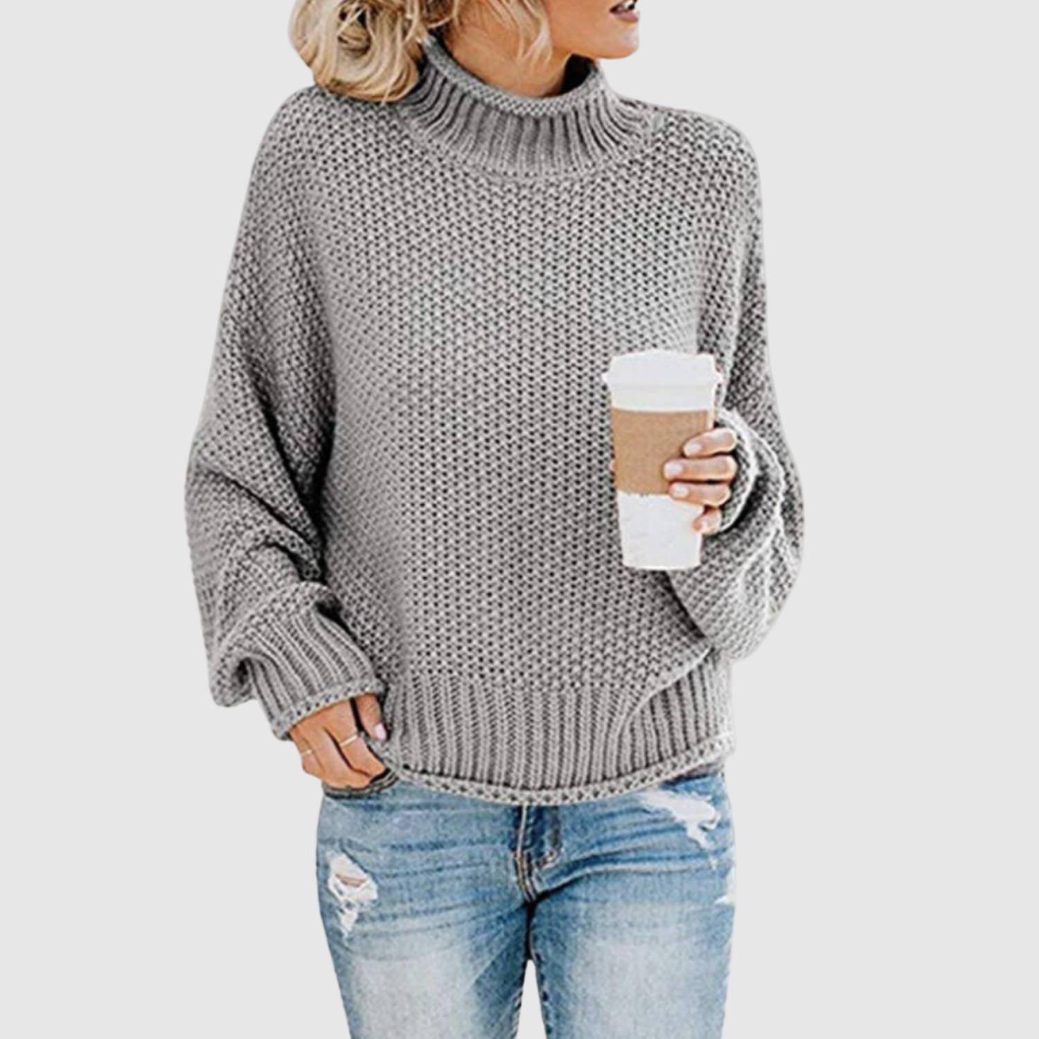 Nora – Svetr s vysokým límcem