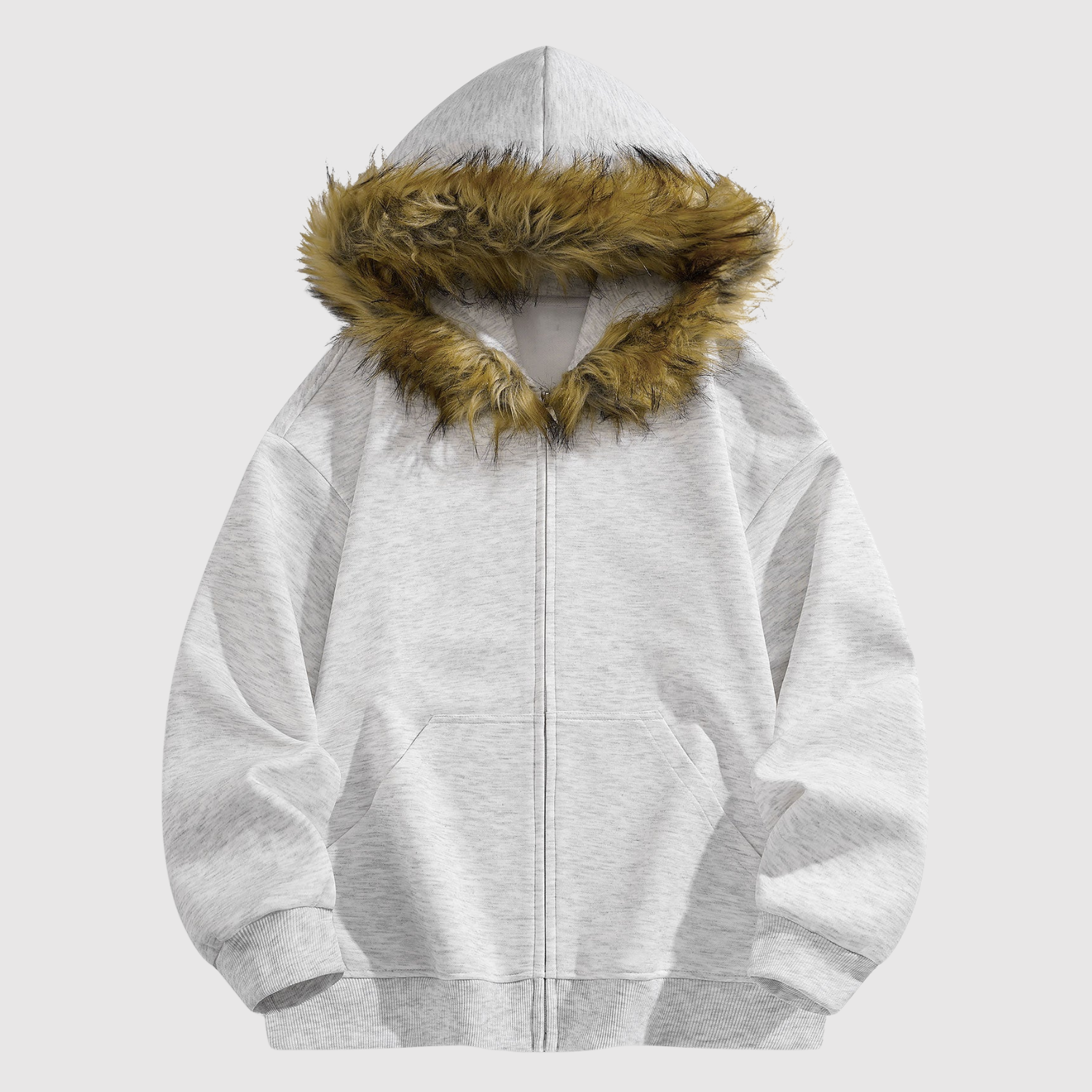 Šimon - Mikina s huňatou kapucí