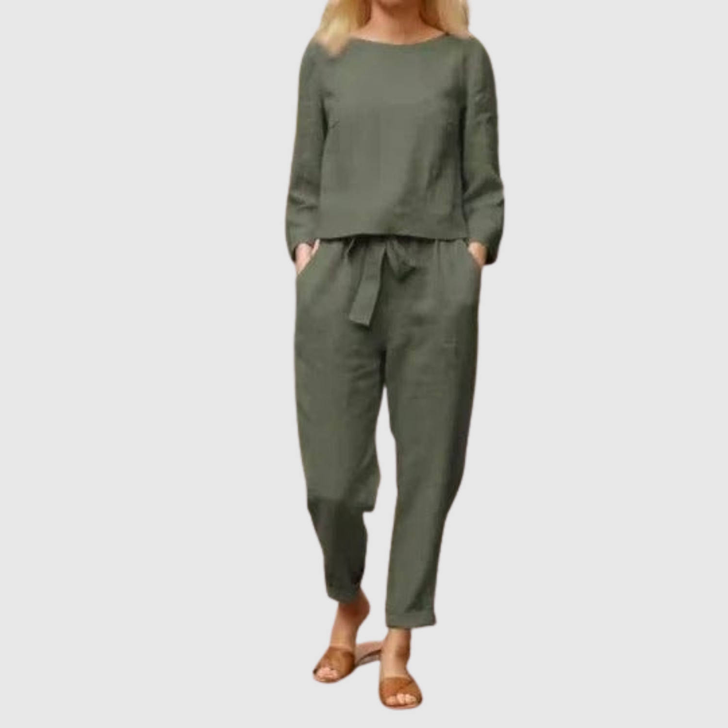 Natálie – Pohodlná souprava s kalhotami a blůzou