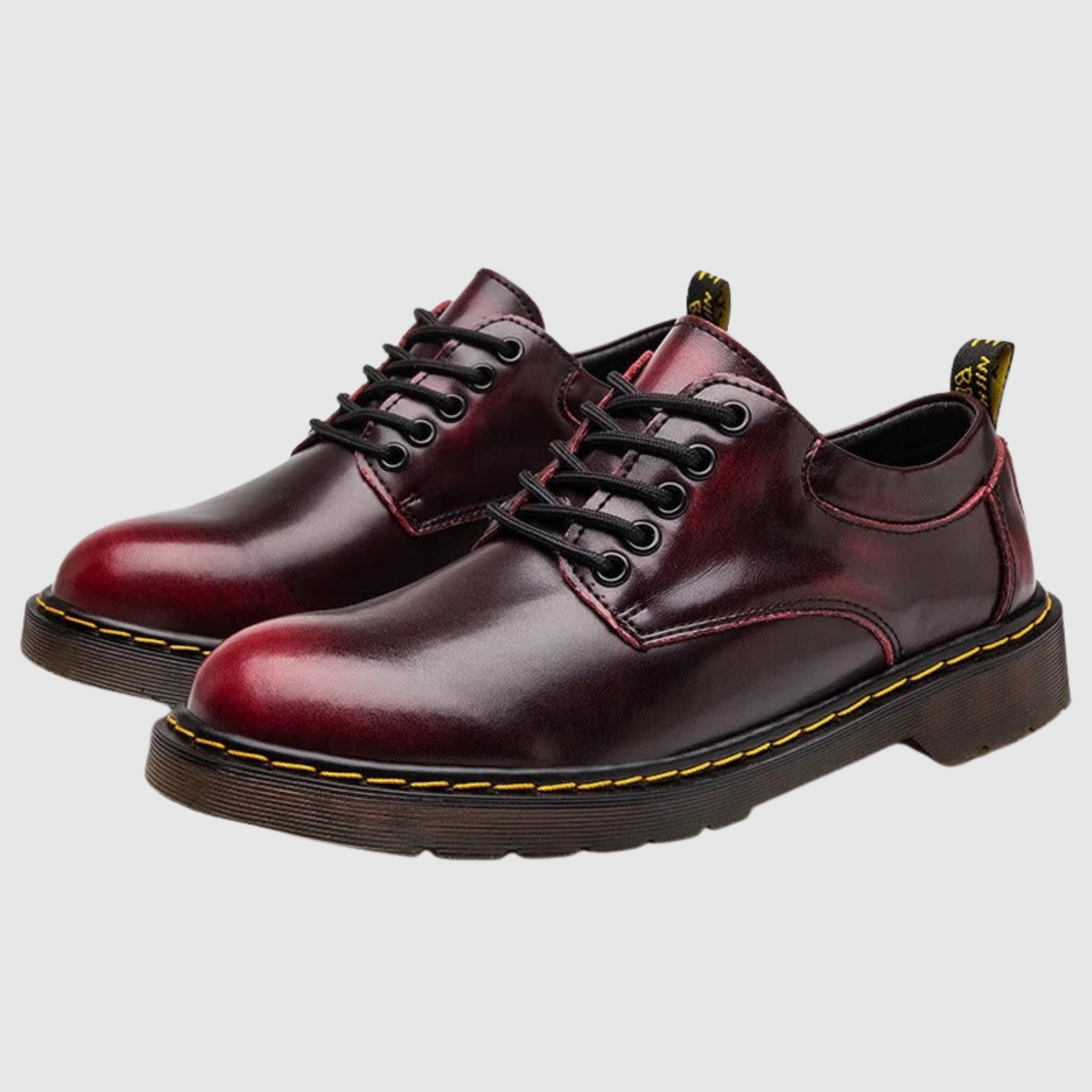 Viktor – Klasické kožené boty se silnou podrážkou