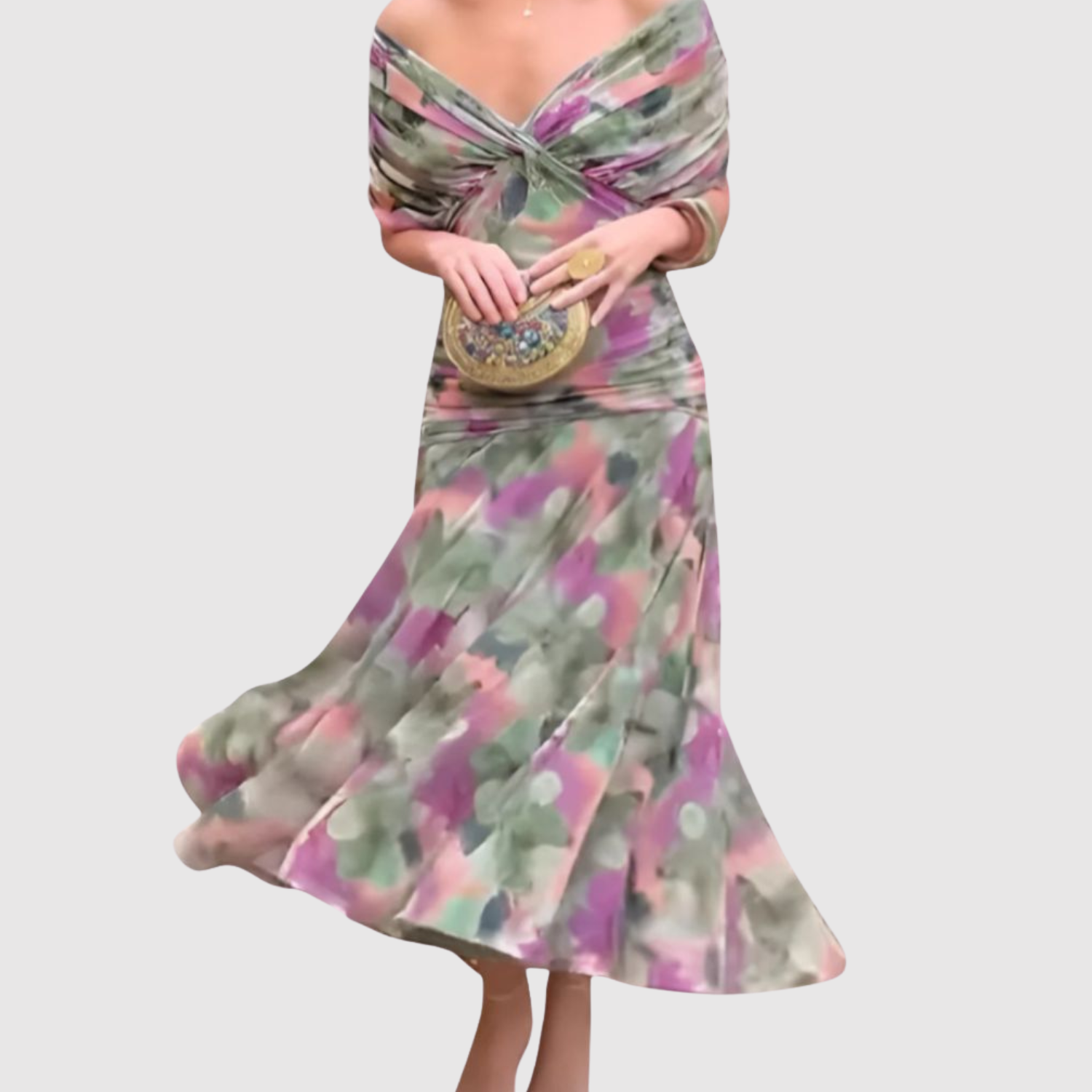 Eliška – Elegantní šaty s spadlými rameny