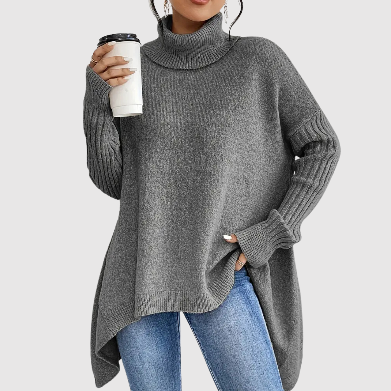 Nora – Dlouhý svetr s rolákem