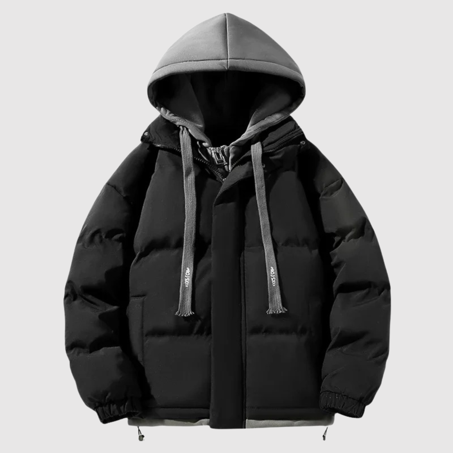 Marek – Péřová bunda s kapucí a kontrastními detaily