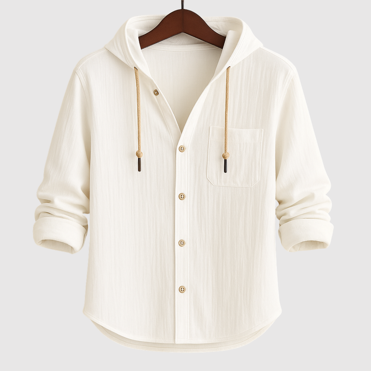 Adrian - Casual pánská košile s kapucí