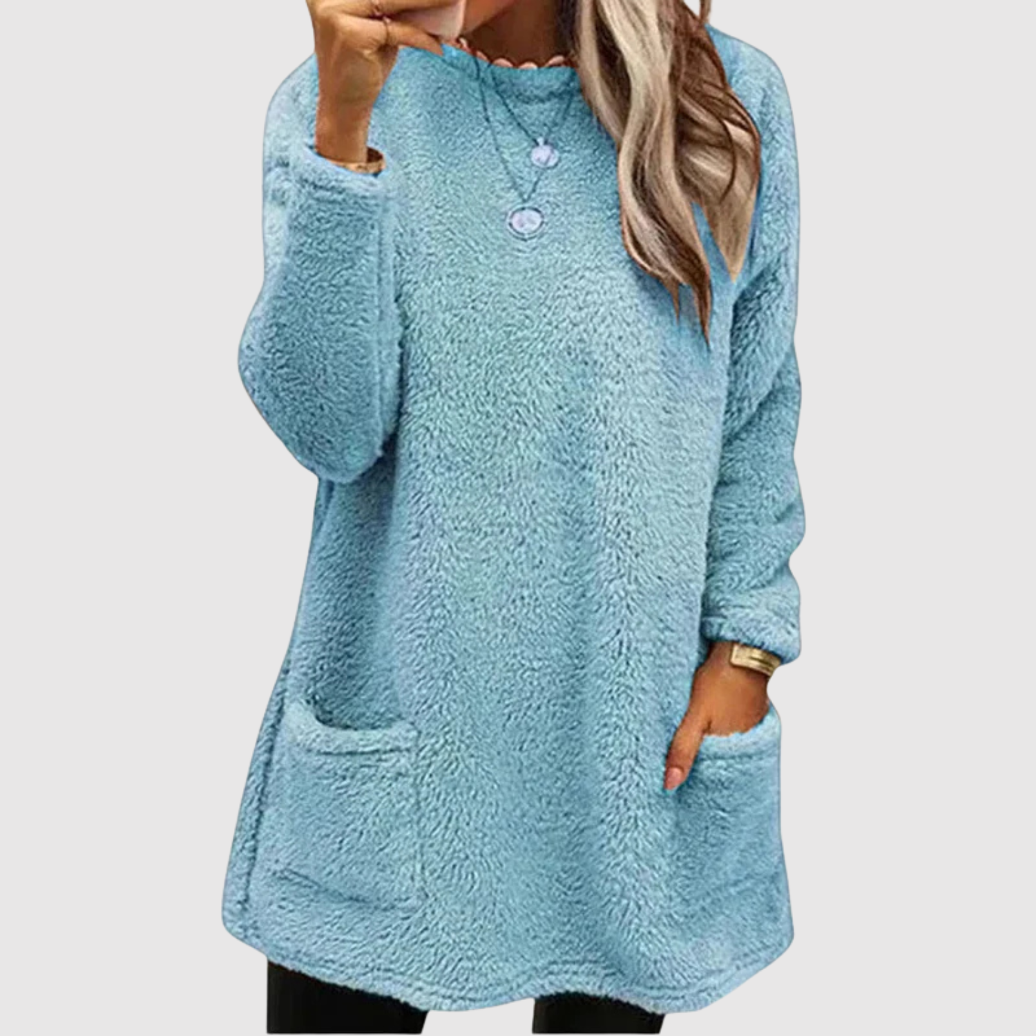 Nora – Dlouhá mikina s měkkým fleece