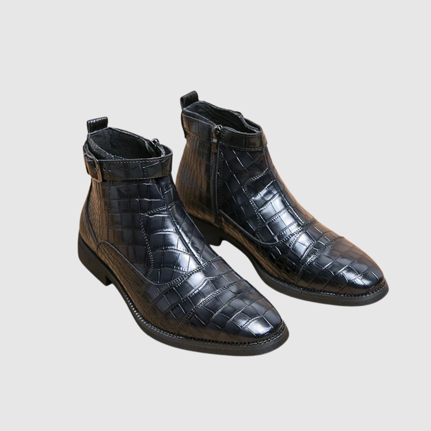 Oskar – Krokodýlí kožené boty s exkluzivní texturou