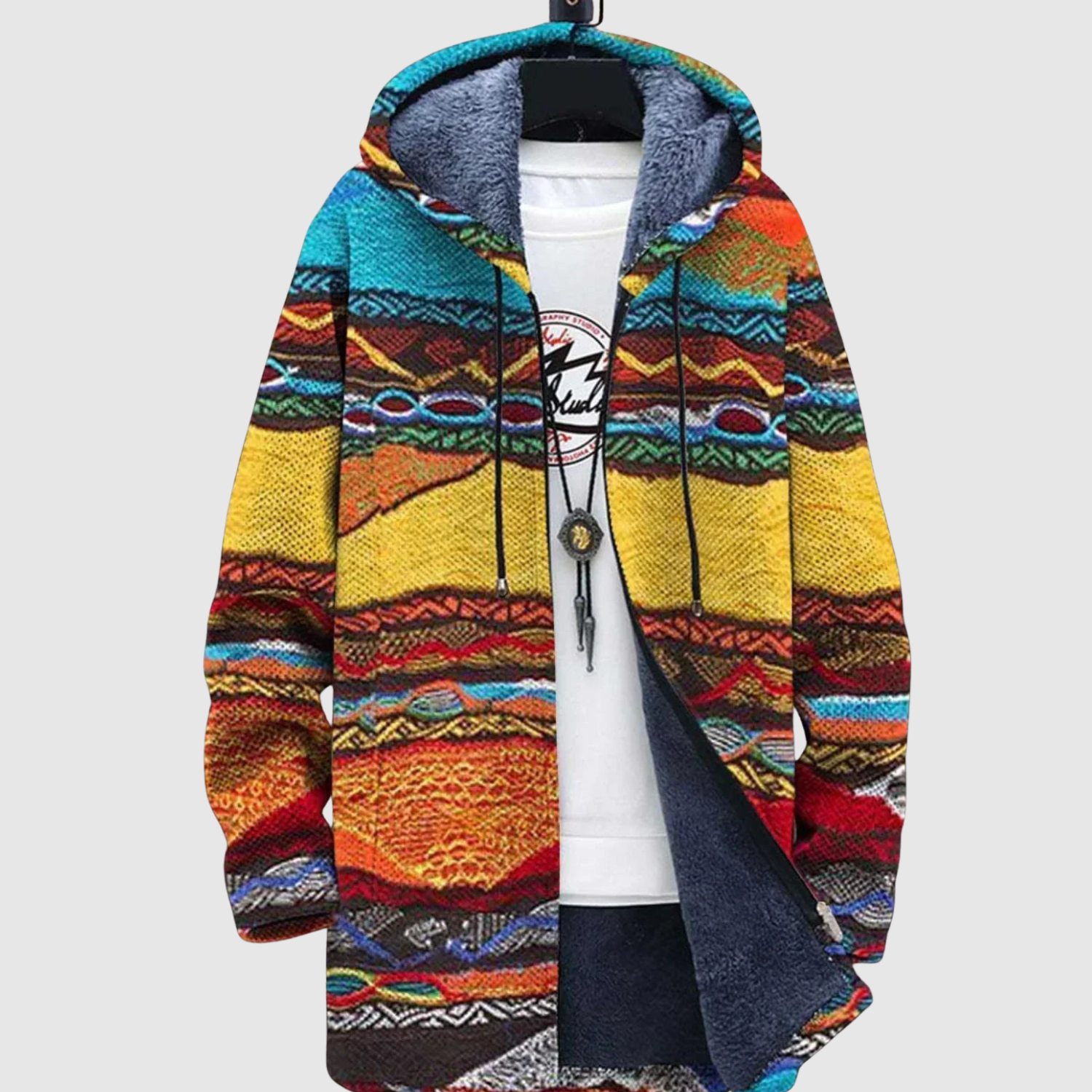 Saša – Mikina s geometrickými bloky