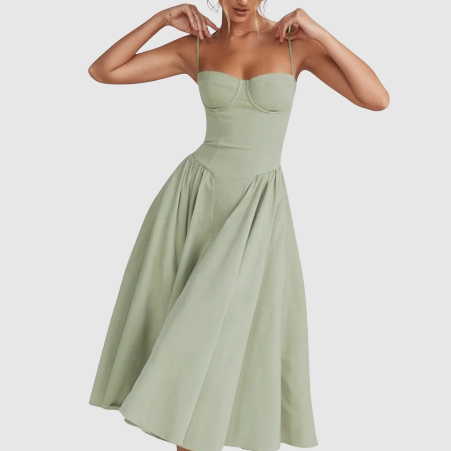 Eliška – Elegantní šaty s spadlými ramínky