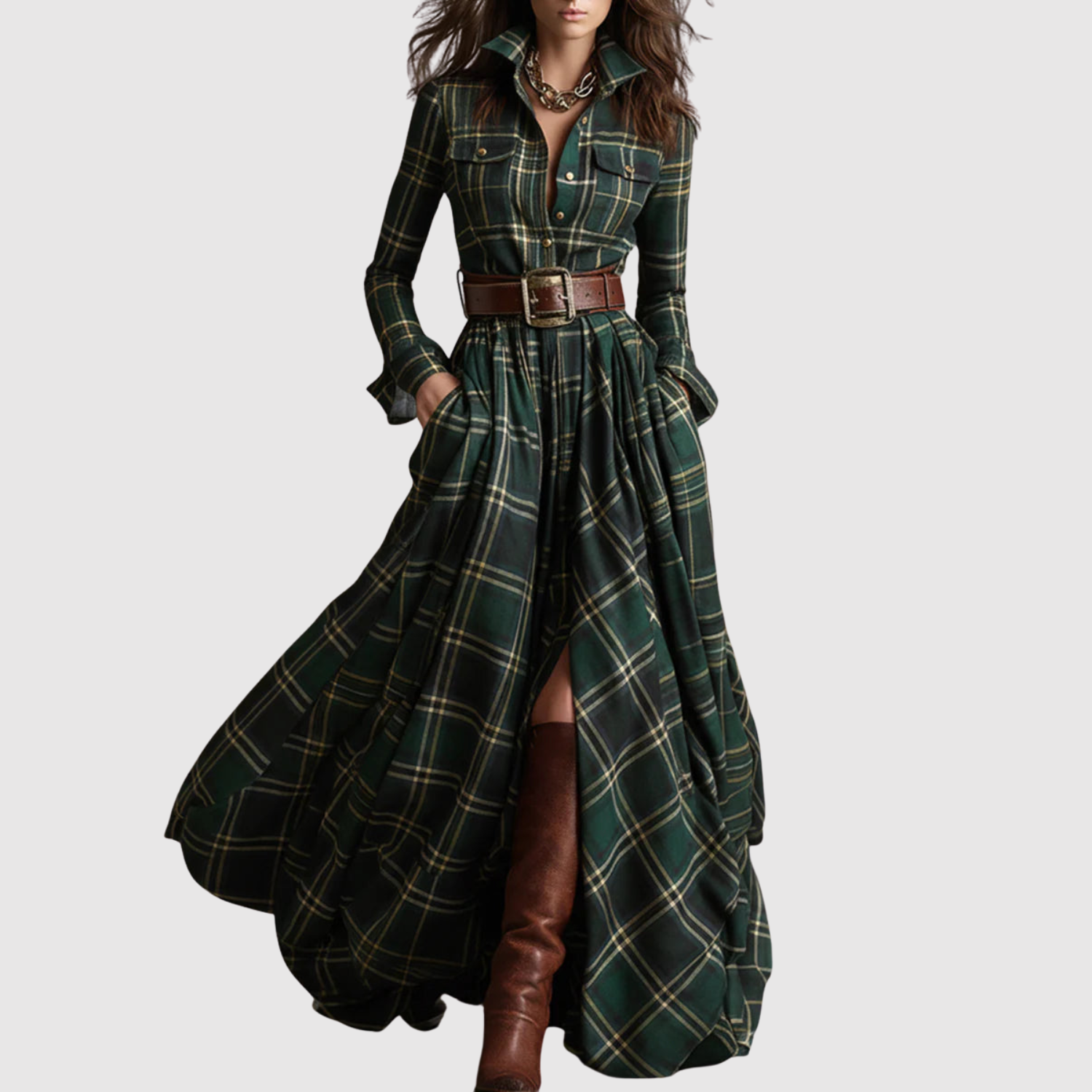 Eliška - Elegantní Maxi Šaty s Etnickými Akcenty