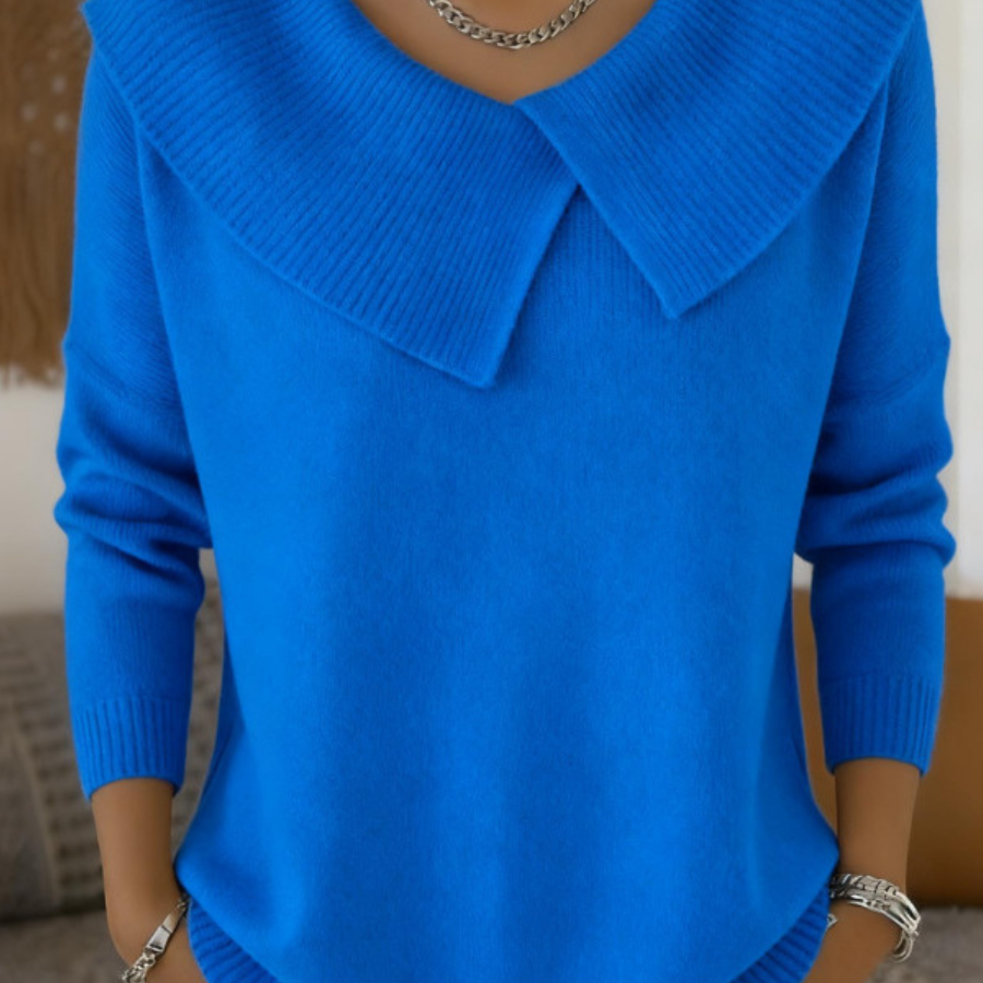 Lucia - Teplý svetr s měkkým límcem