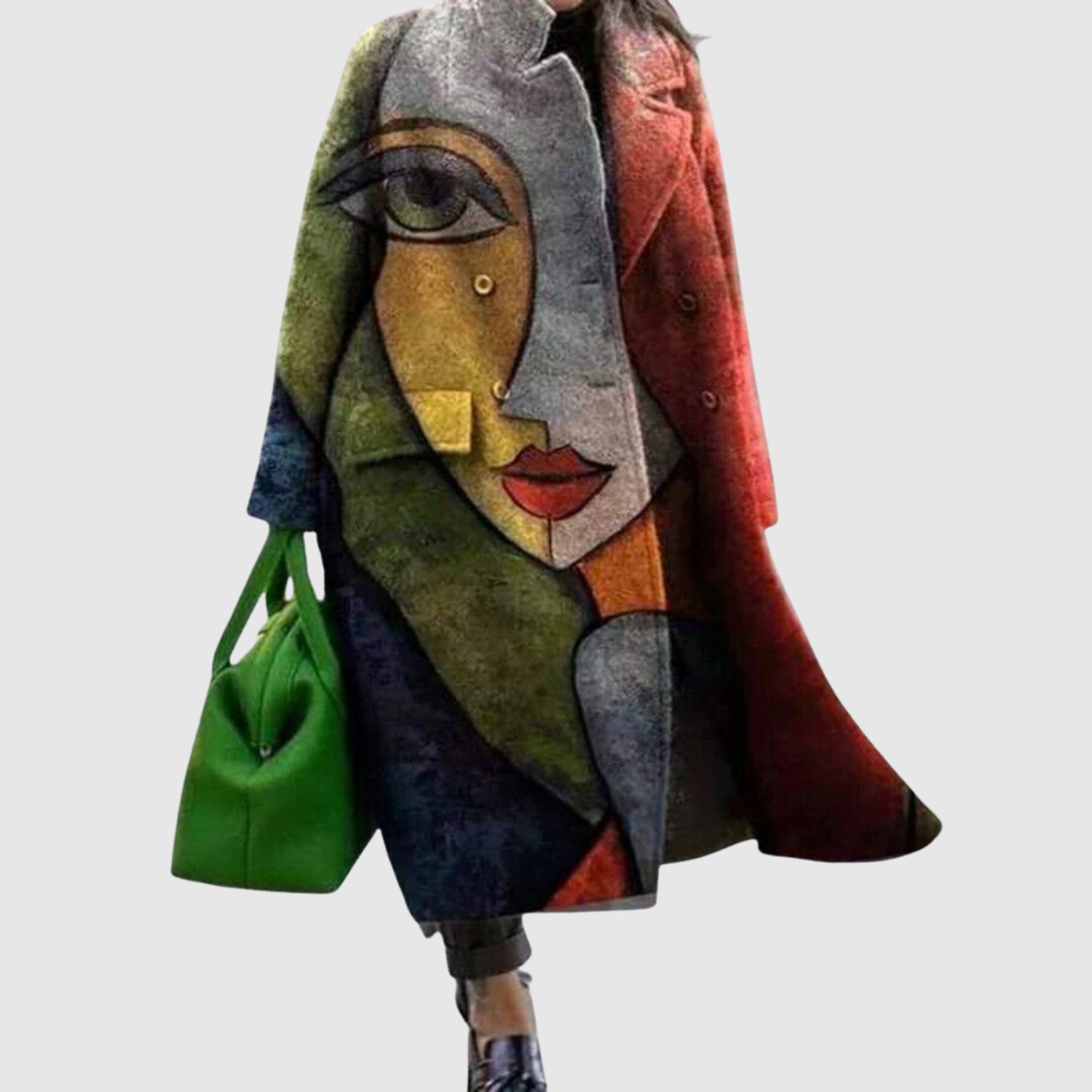 Jelena - Umělecký kabát volného střihu