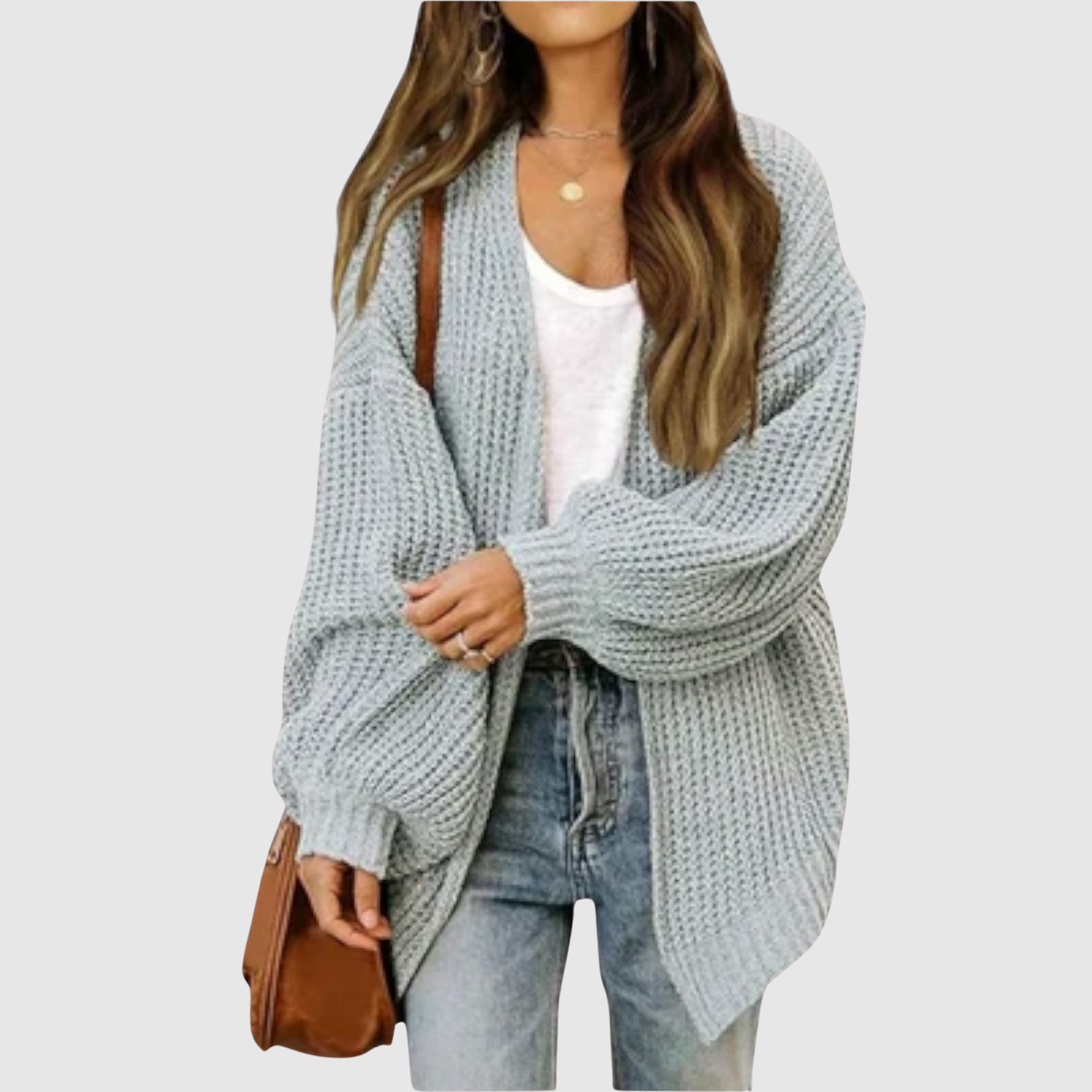 Nora – Oversized pletený kardigan z měkkého materiálu