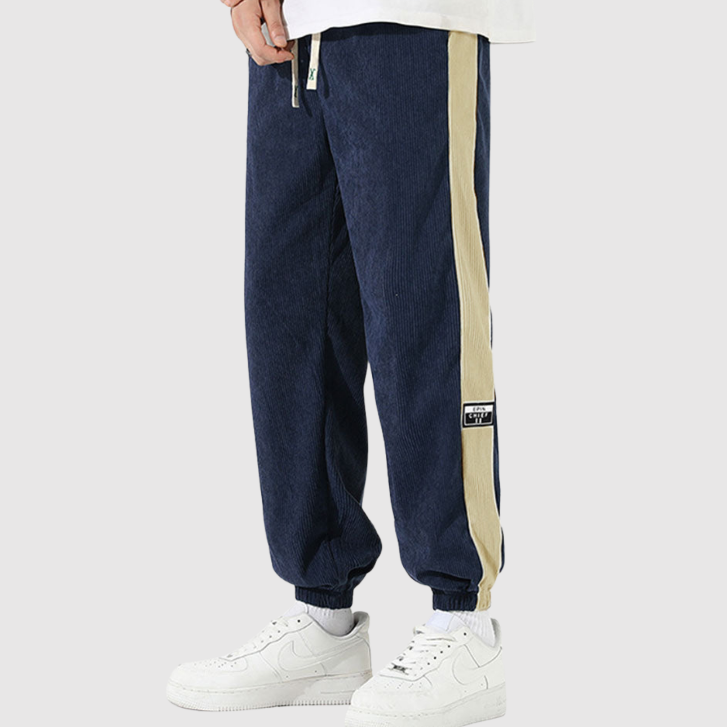 Denis – Sportovní kalhoty s kontrastními pruhy