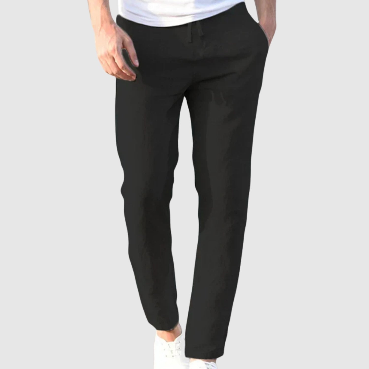 Leo - Lehká a stylová lněná pánská kalhoty