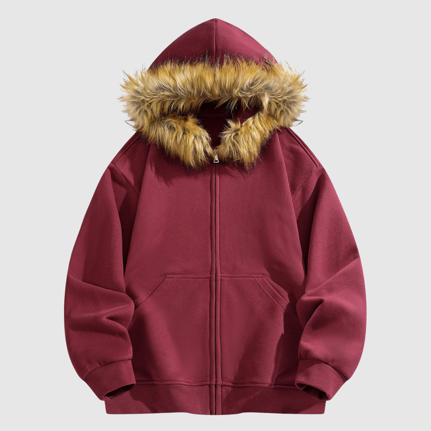 Šimon - Mikina s huňatou kapucí