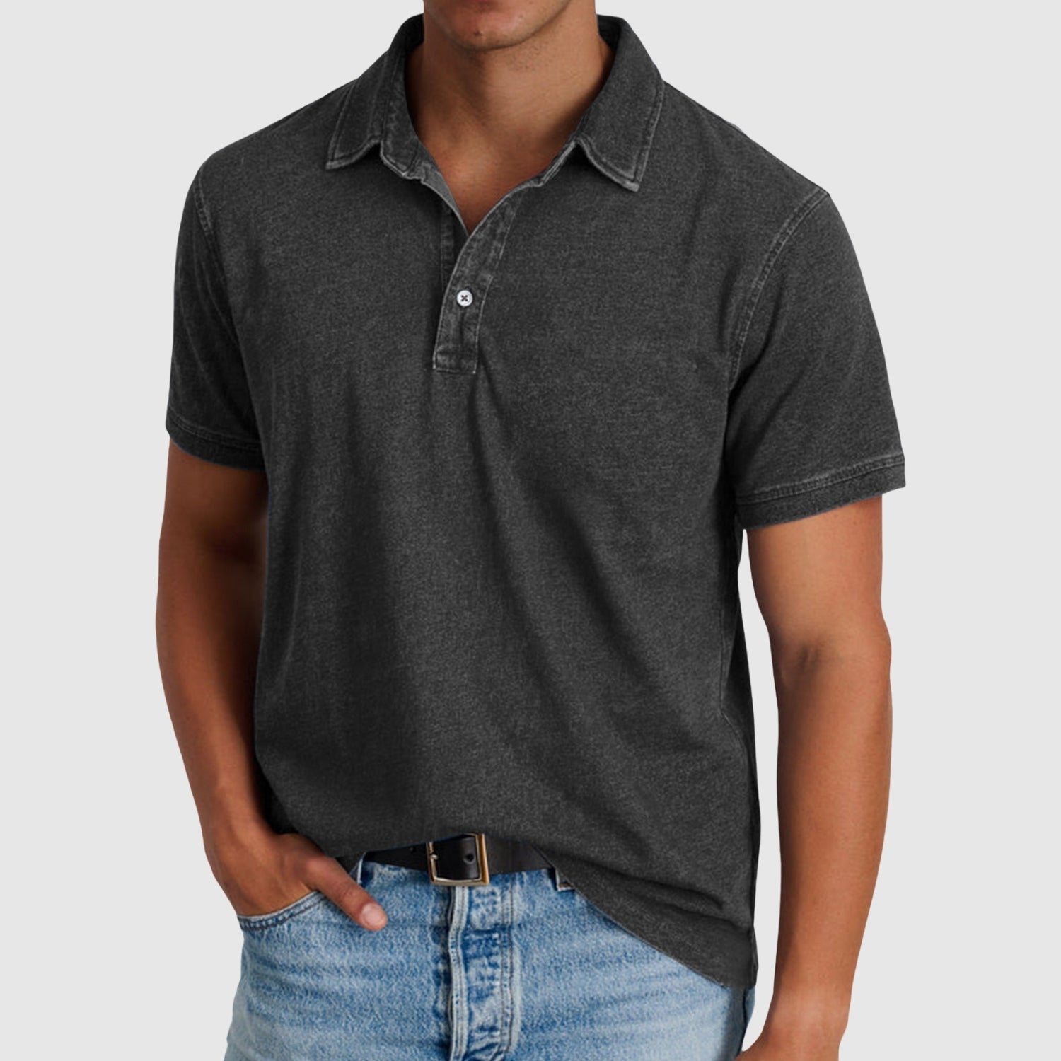 Adrian – Vintage polo s knoflíky