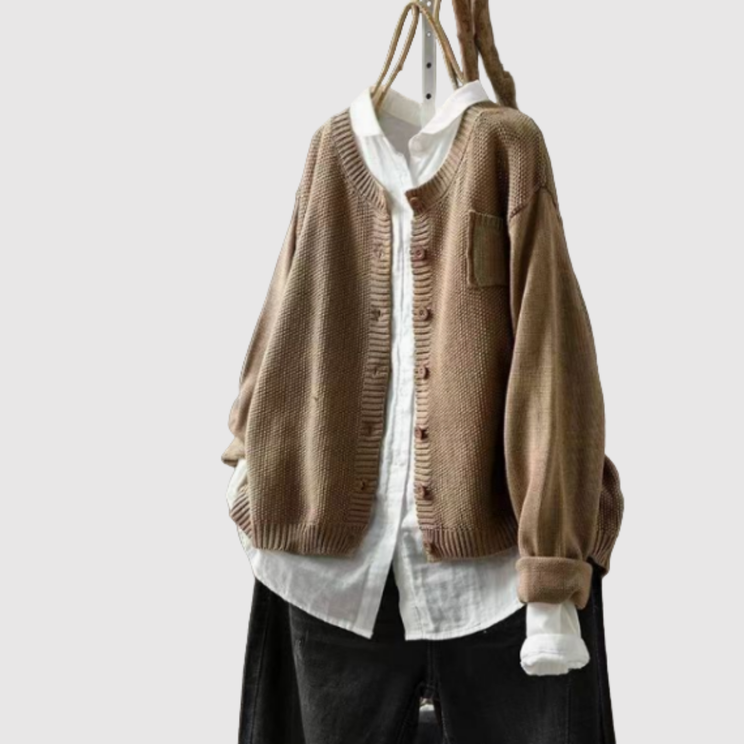 Nora – Klasický kardigan z bavlněné směsi