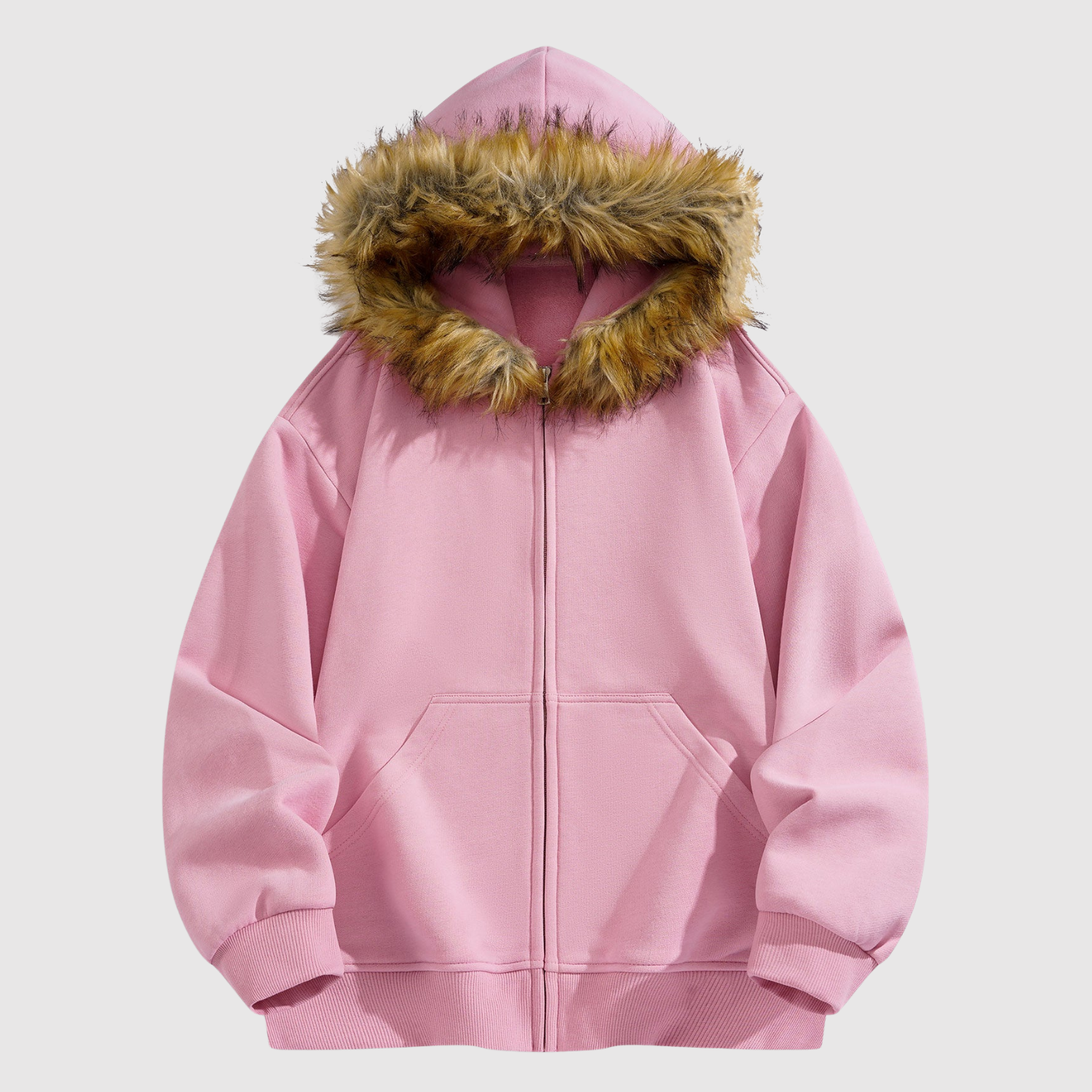 Šimon - Mikina s huňatou kapucí