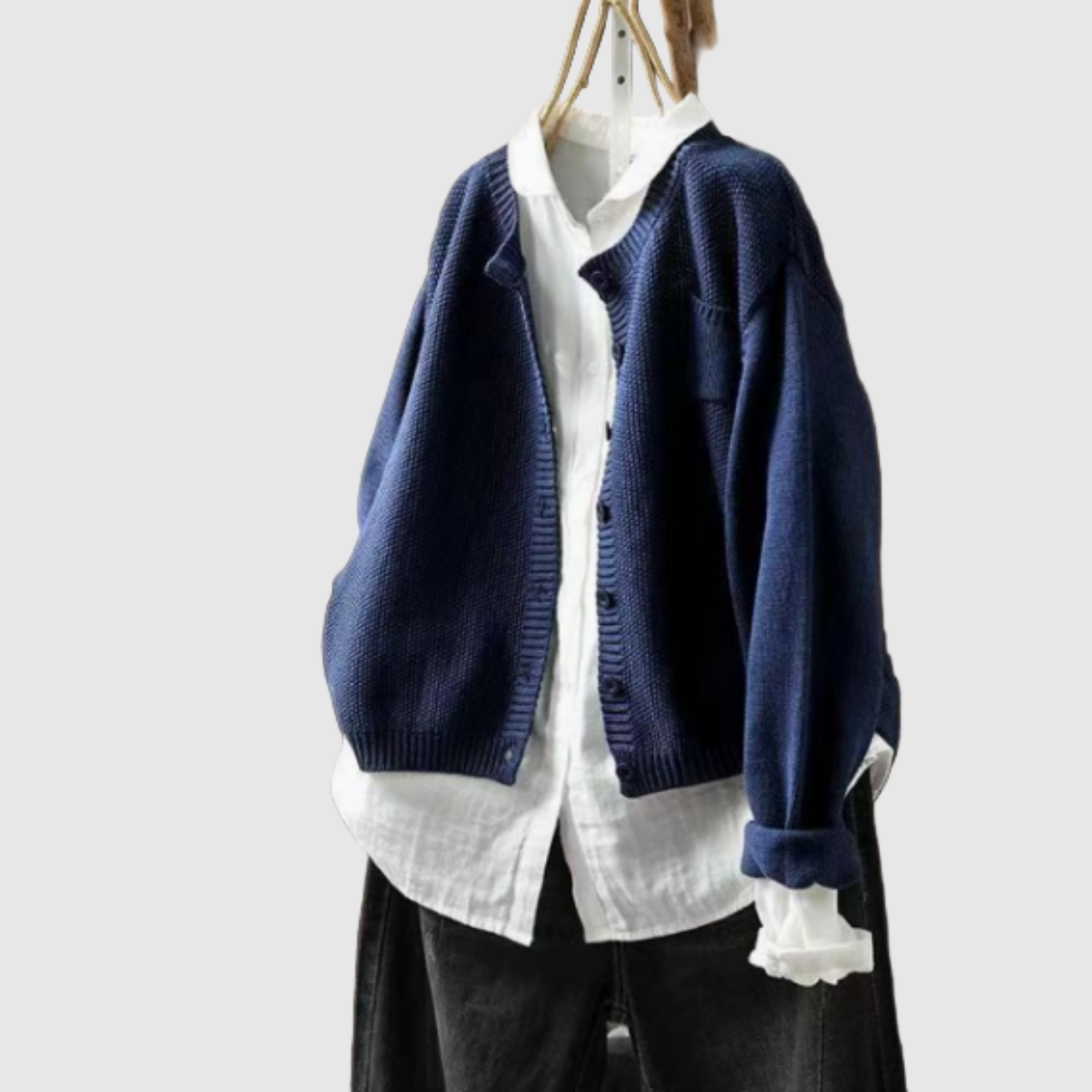 Nora – Klasický kardigan z bavlněné směsi