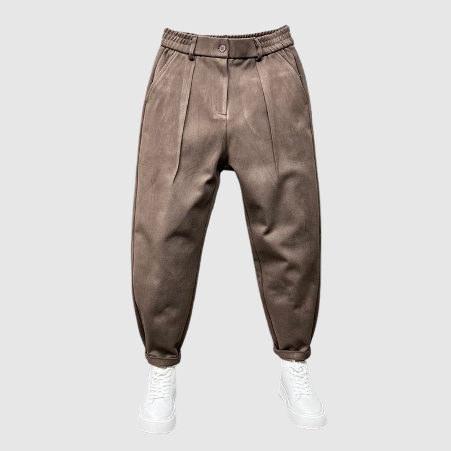 Leo - Elegantní kalhoty s melírovaným designem