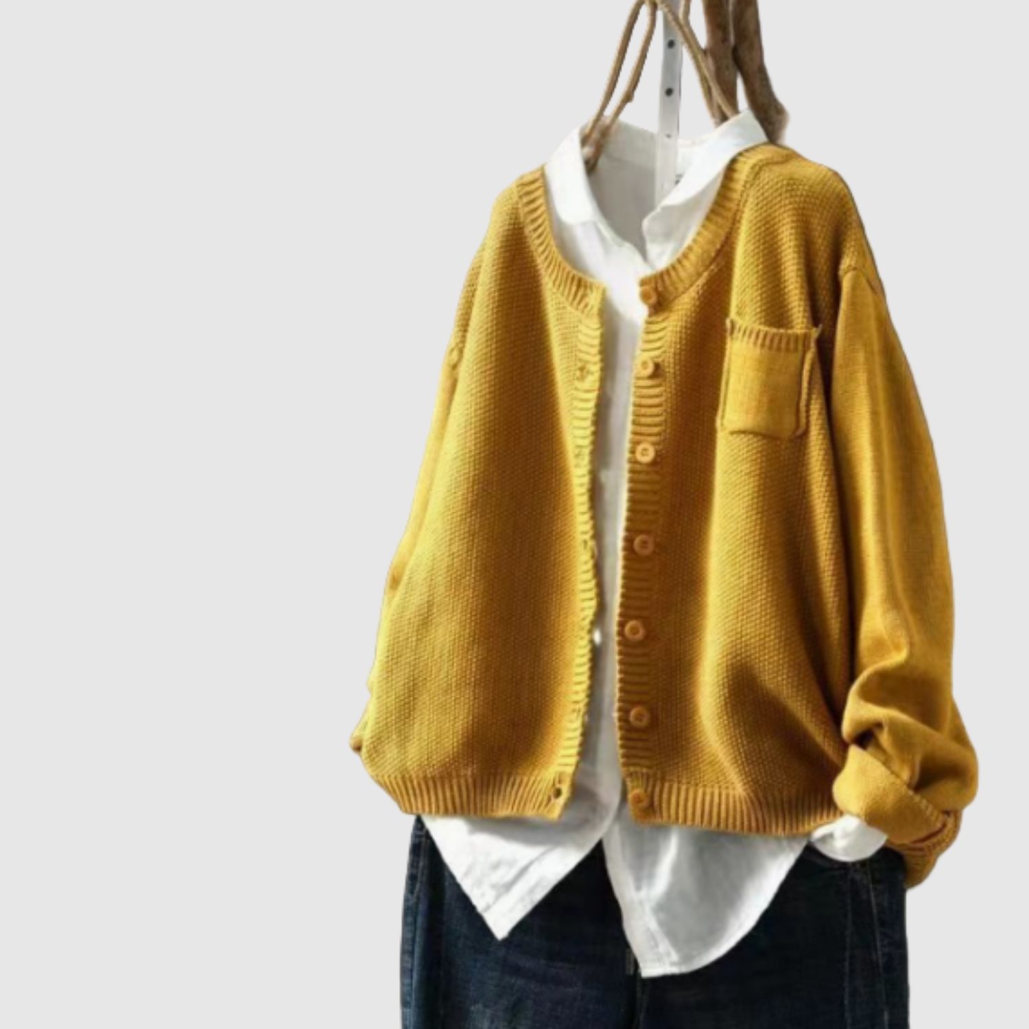 Nora – Klasický kardigan z bavlněné směsi