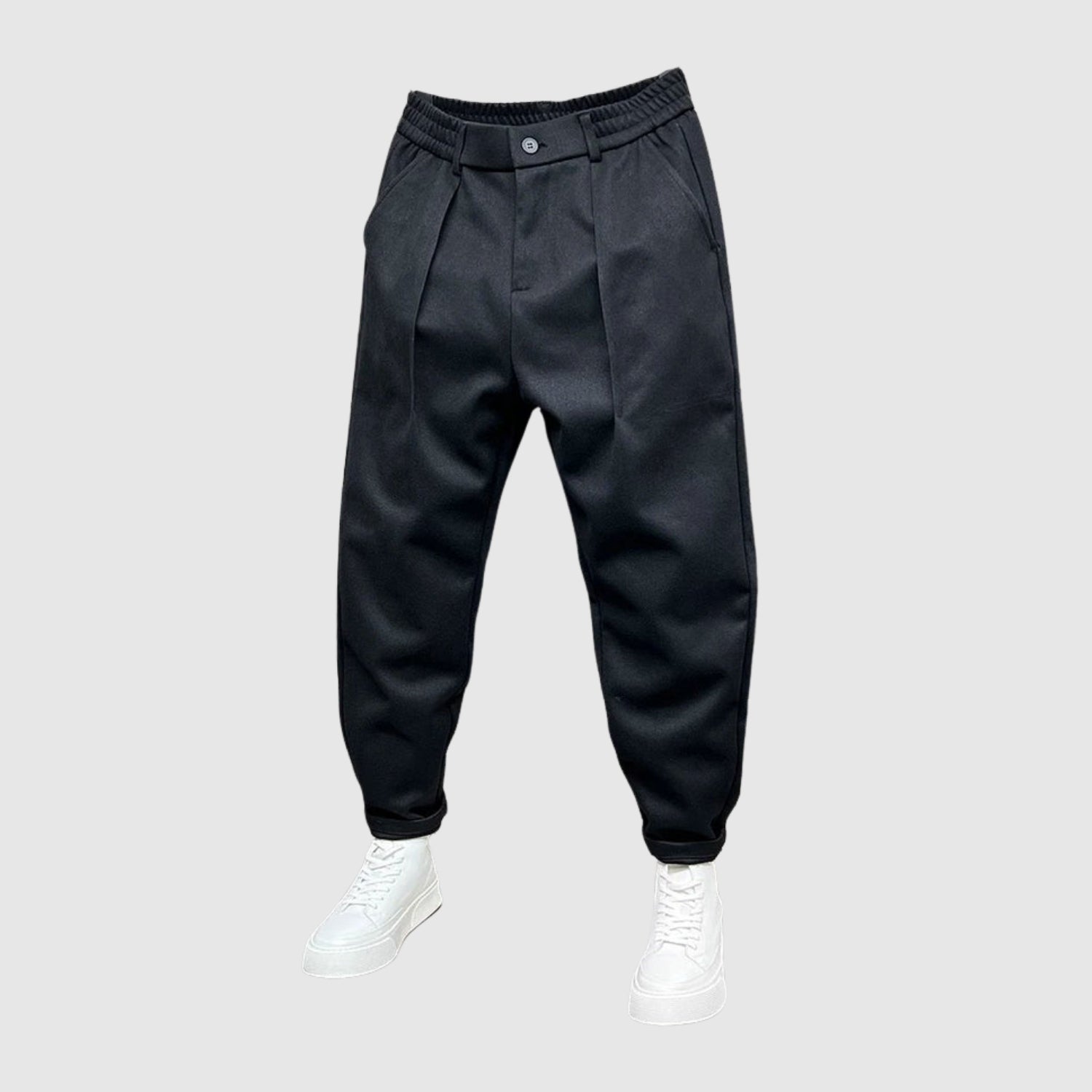 Leo - Elegantní kalhoty s melírovaným designem