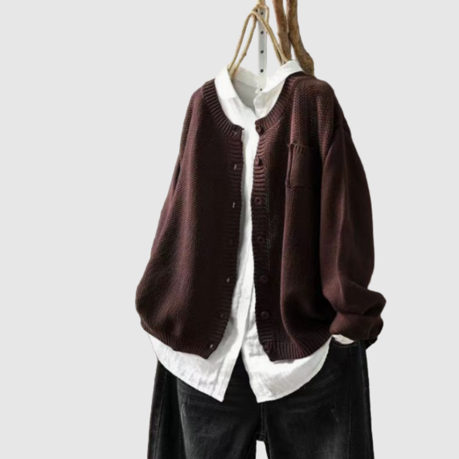 Nora – Klasický kardigan z bavlněné směsi