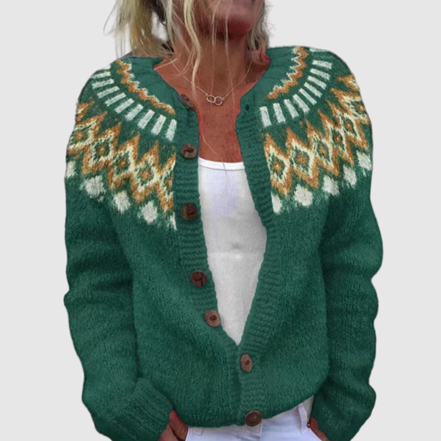 Nora – Kardigan se severovýchodním motivem