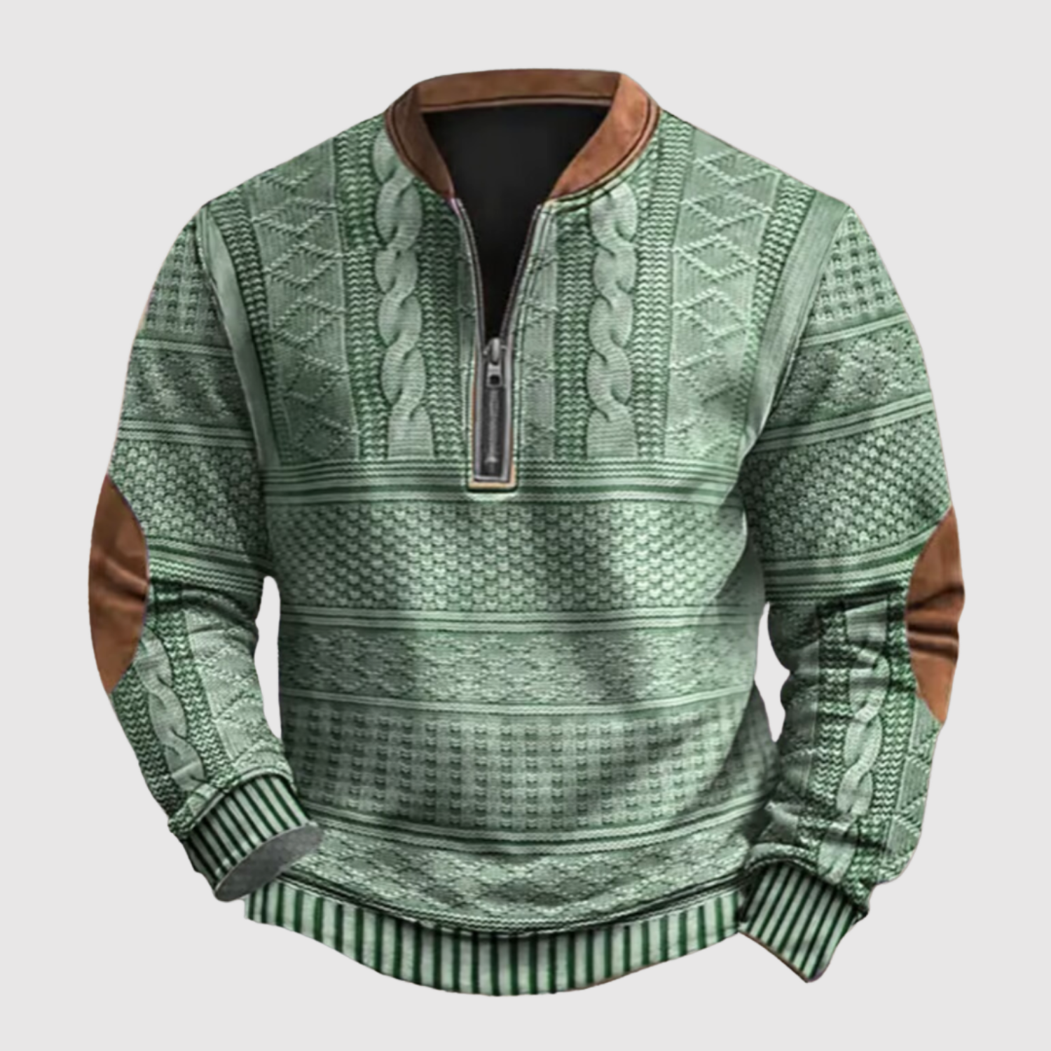 Daniel – Rustikální svetr s půlzipem