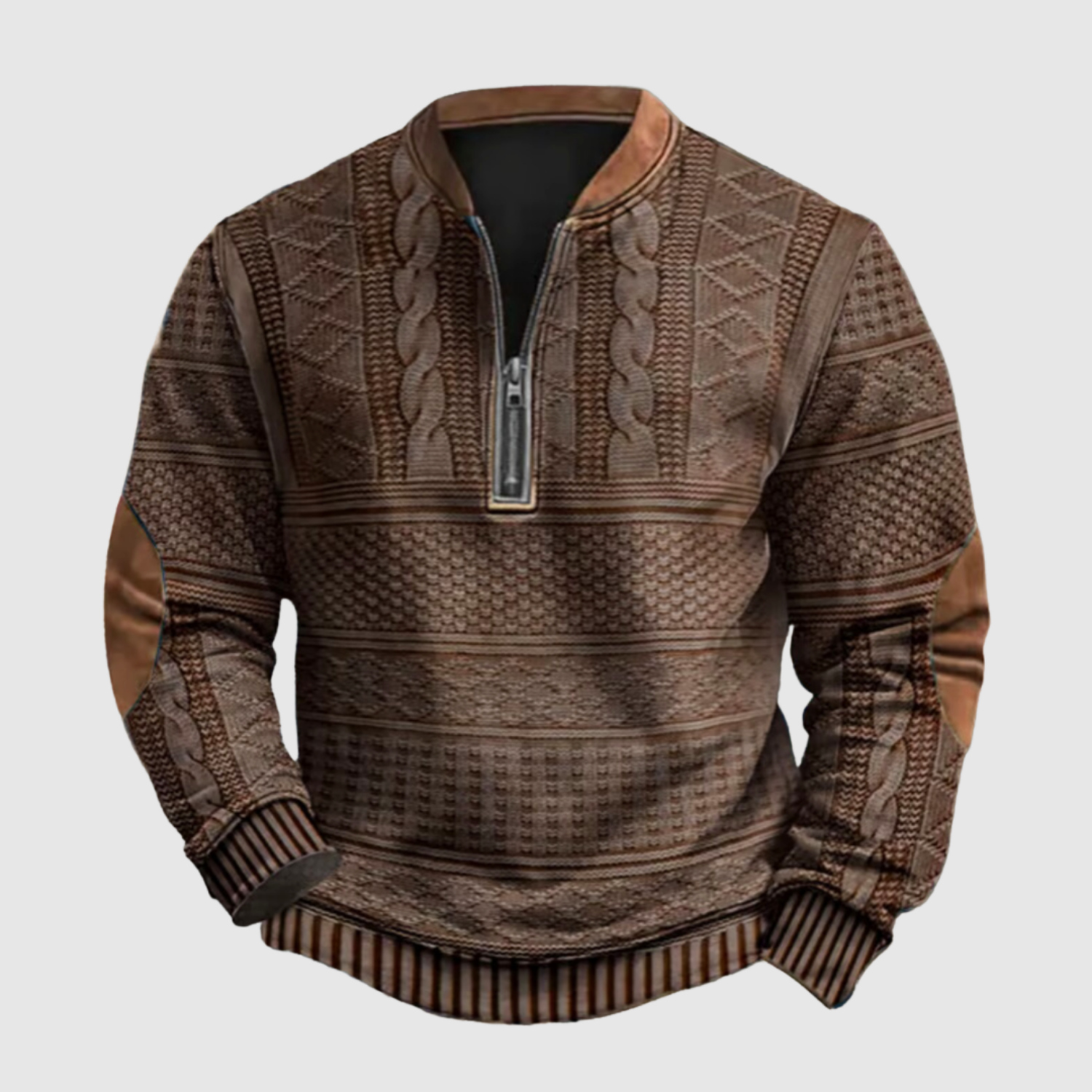 Daniel – Rustikální svetr s půlzipem